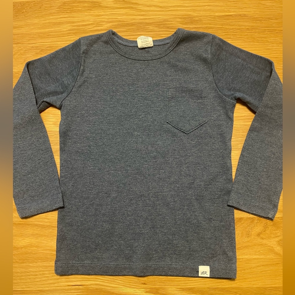 Lulu and Roo 4T blue long sleeve shirt.